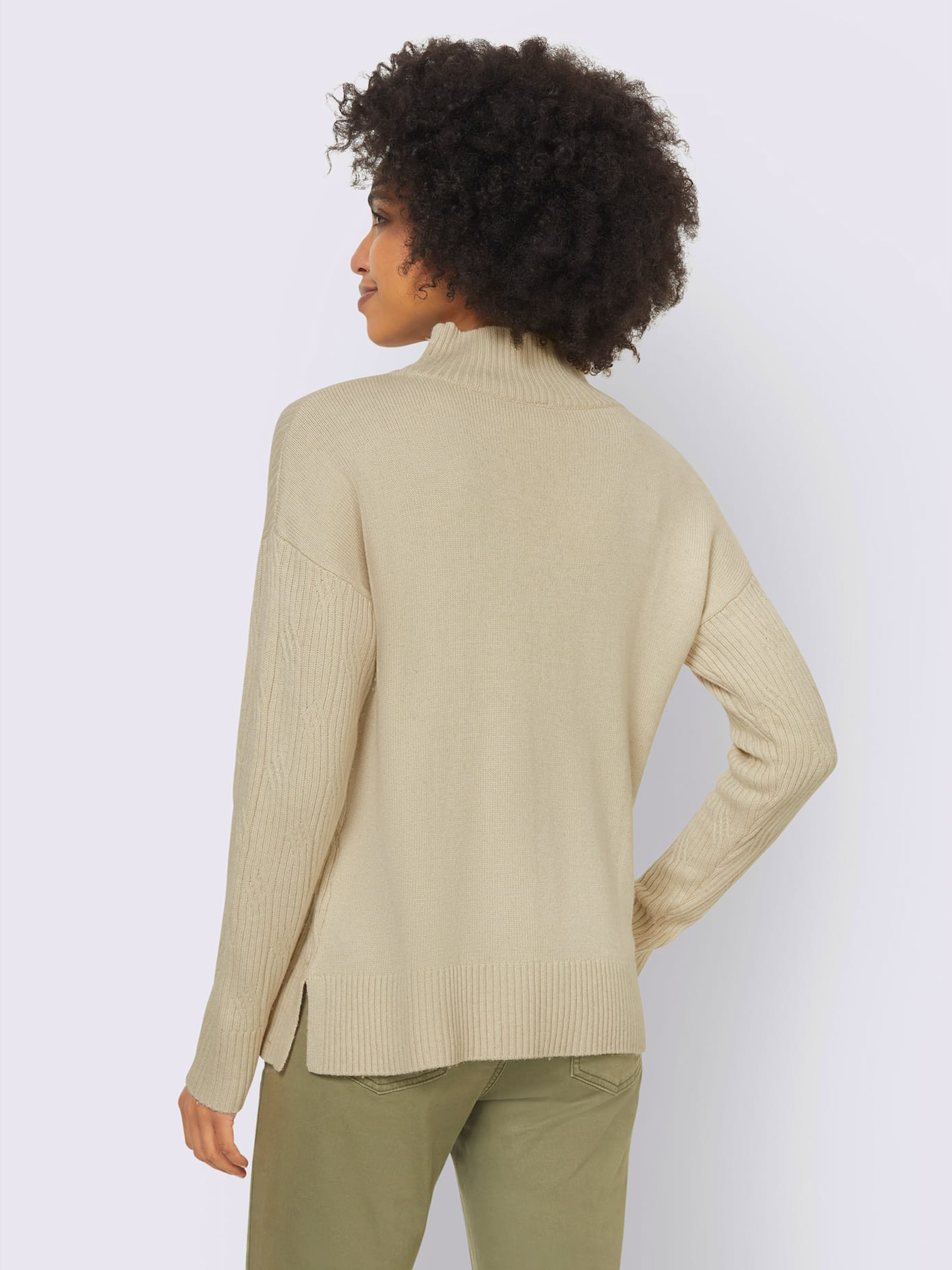 Pull col montant 20% cachemire