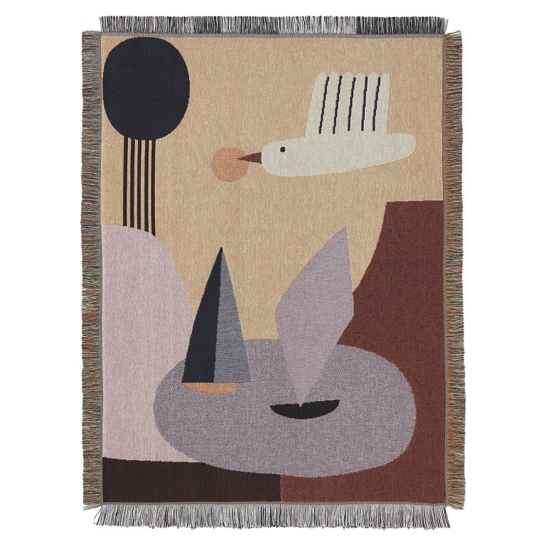 Ferm Living Bird Tapestry wandkleed 80x110