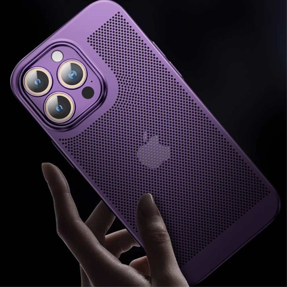 iPhone 15 Hardcase Hülle mit Kameraschutz - Dunkelblau