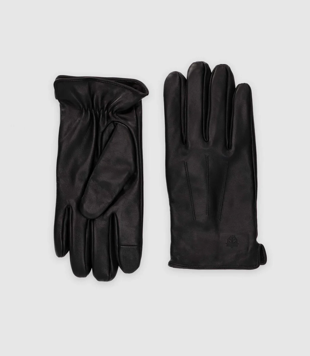 Gants en cuir noir ULLIEL