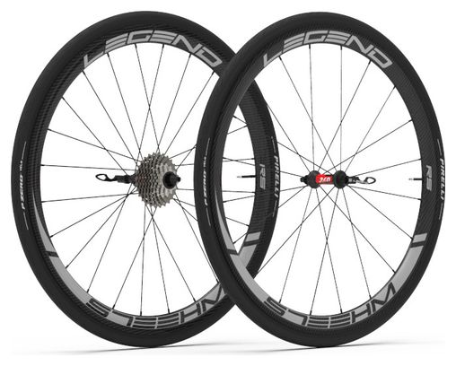 Paire de Roues Legend Wheels 38P RS⁴ - 9X100 - 9X130mm - DT 240EXP - Patins - Shimano/Sram
