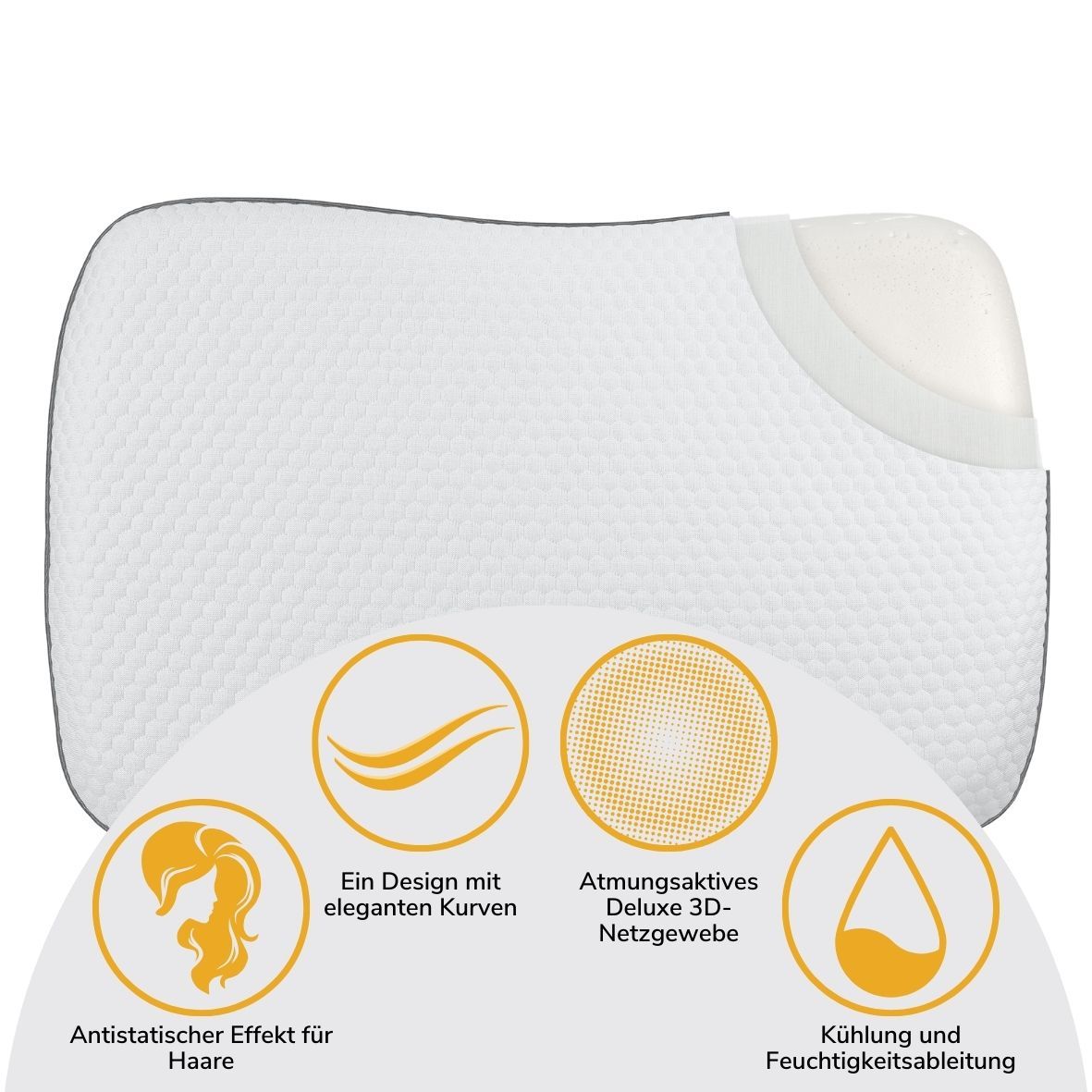 INPHYSIO Ergonomisches Schulterkomfort-Kissen - Anti-Milben