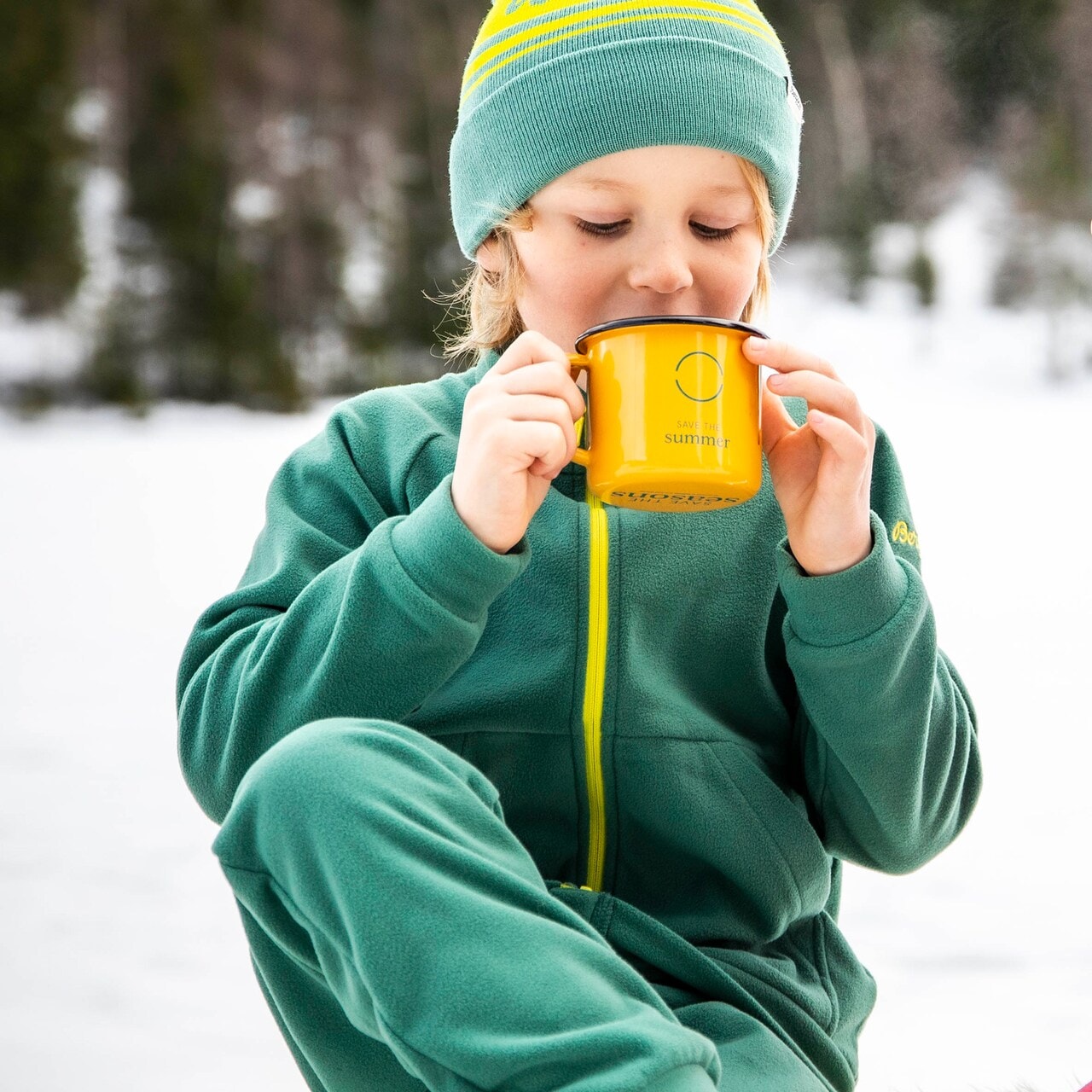 Bergans Smådøl V5 LongZip Kids Set<br>Varmt og deilig fleece-sett til barn
