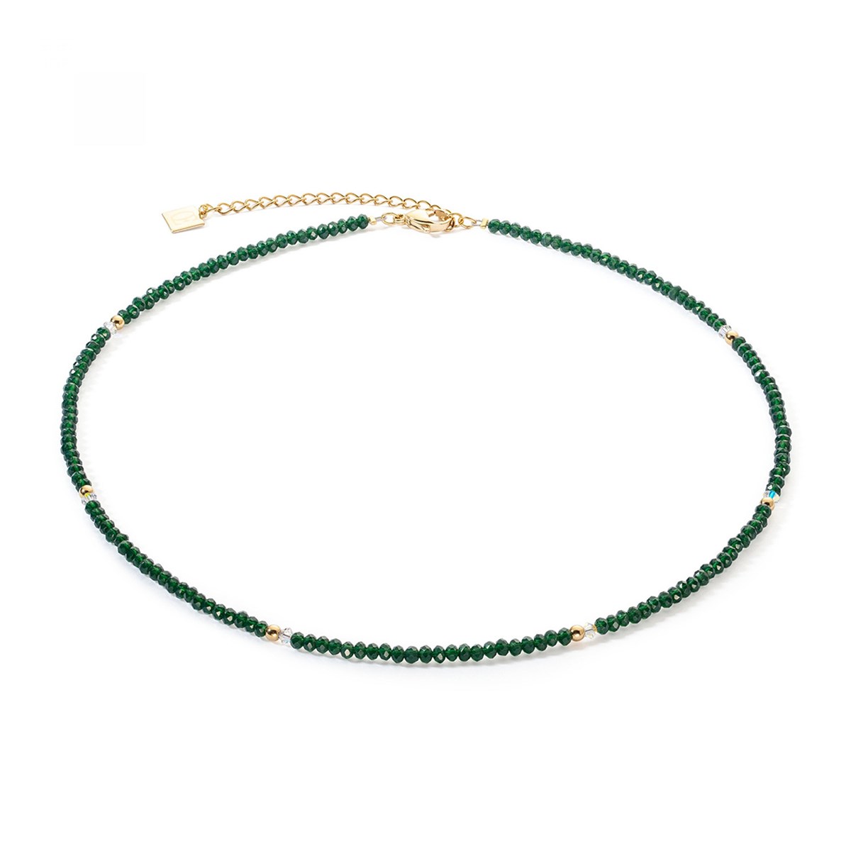 Collier Coeur de lion Little Twinkle doré-vert foncé