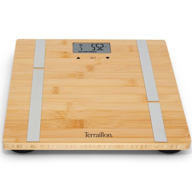 Terraillon Personvåg Bamboo Fit BMI 10-användare, 180 kg