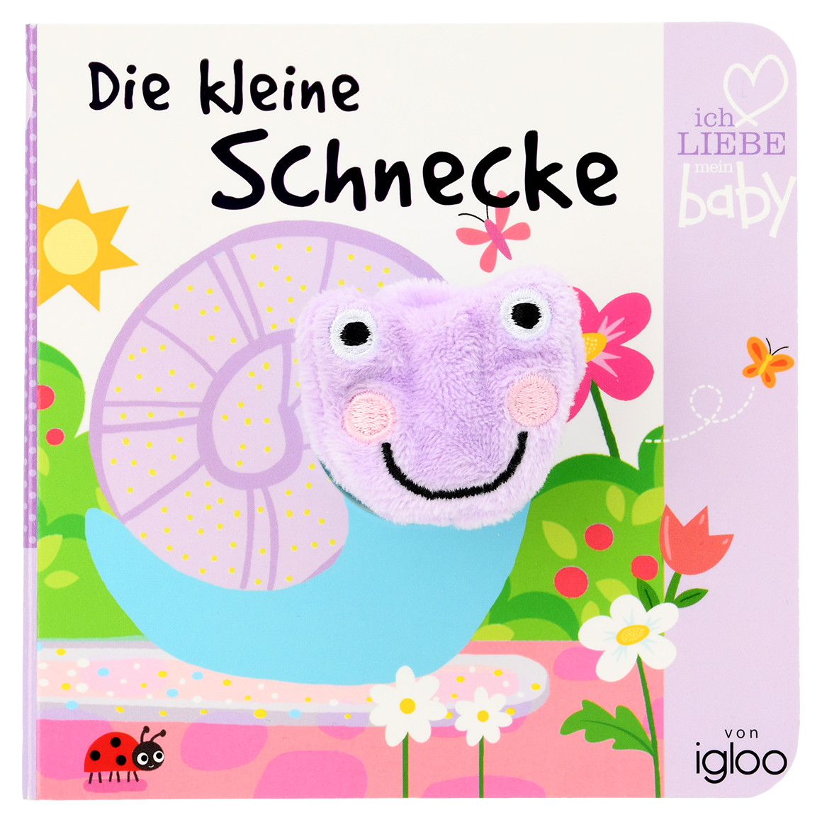 Topomini Baby Fingerpuppenbuch Die kleine Schnecke flieder / bunt