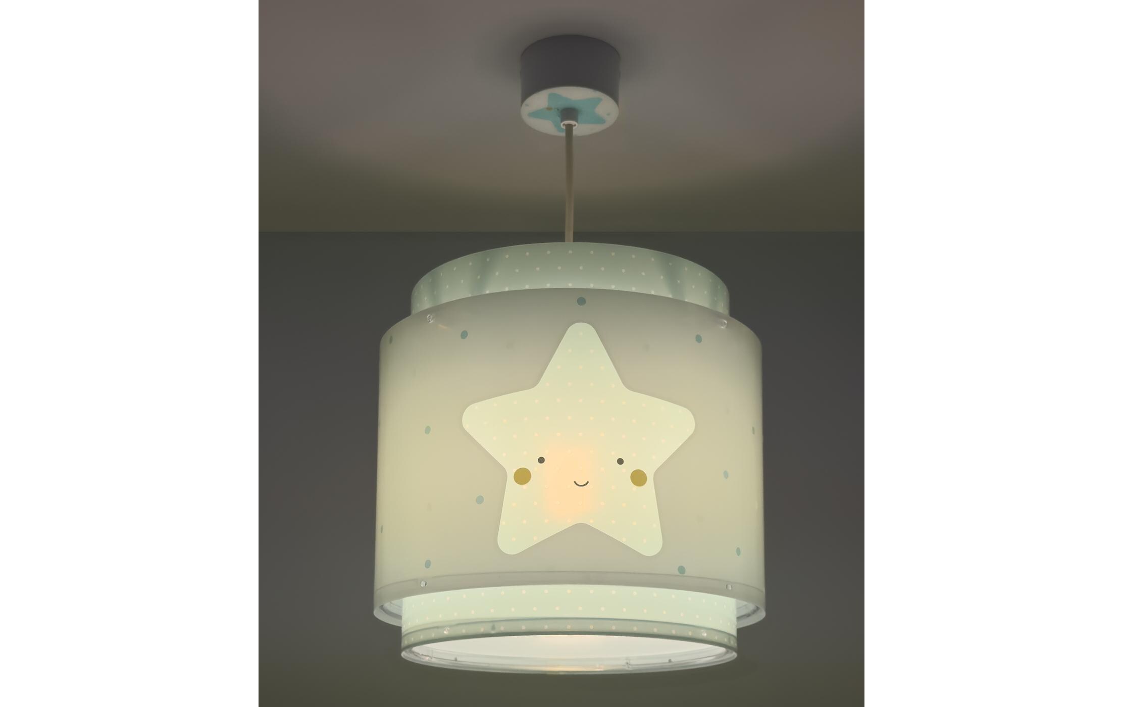 Hängelampe Baby Dreams BlauPendelleuchte mit Doppelschirm für Kinderzimmer
