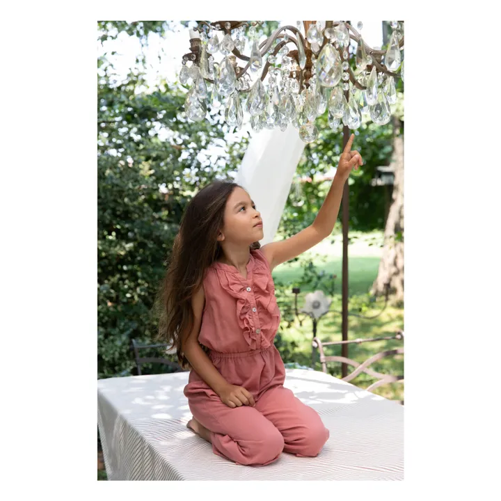 Zhoe & Tobiah Combinaison à Volants | Bois de rose