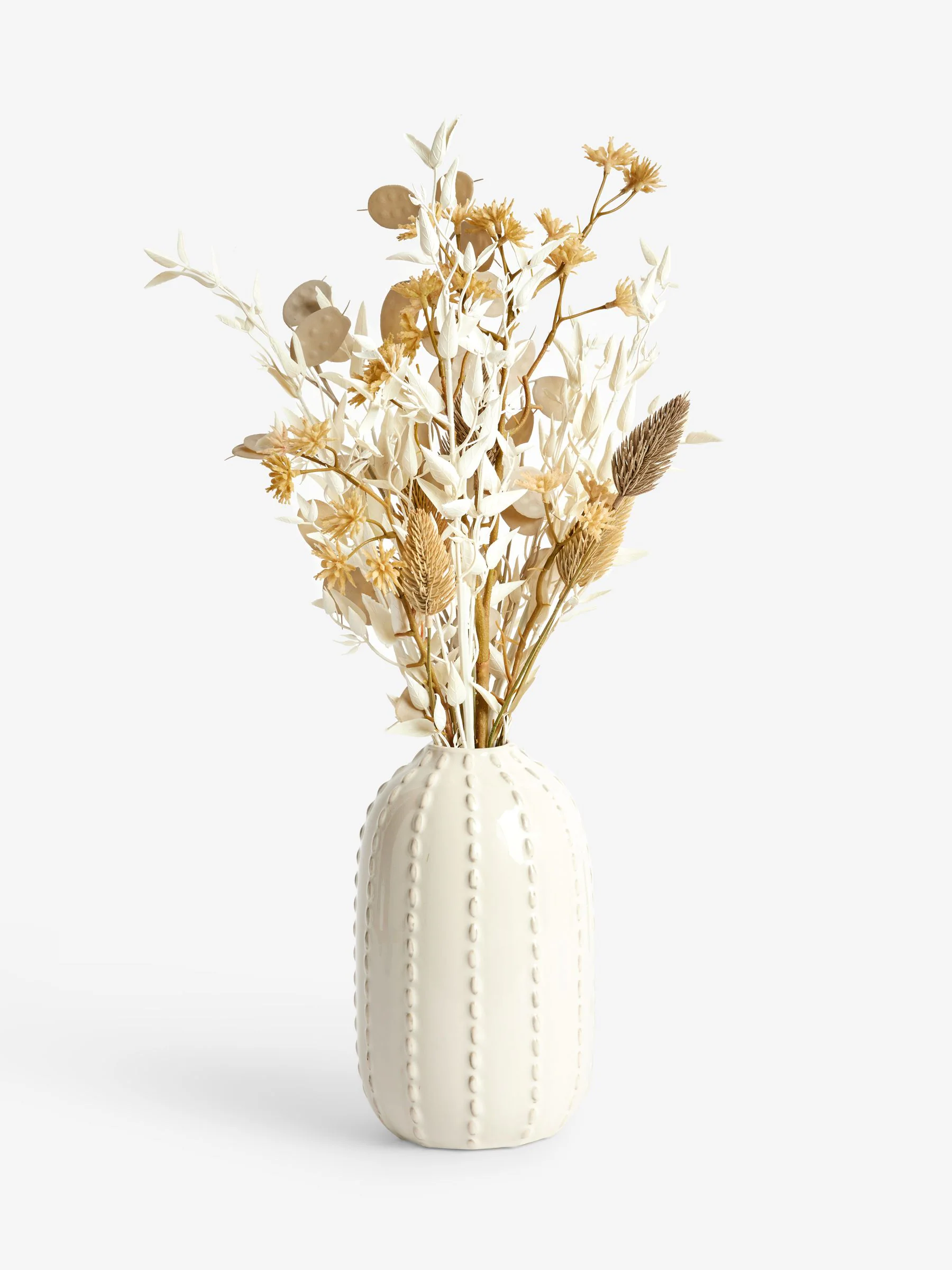 Artificial Dried Arrangement in a Ceramic Bobble Vase