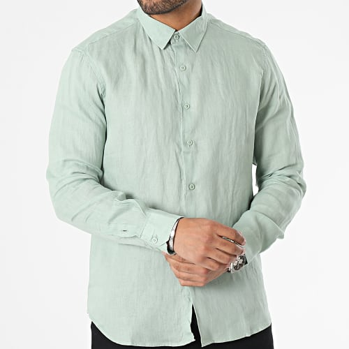 Chemise Manches Longues Vert Clair