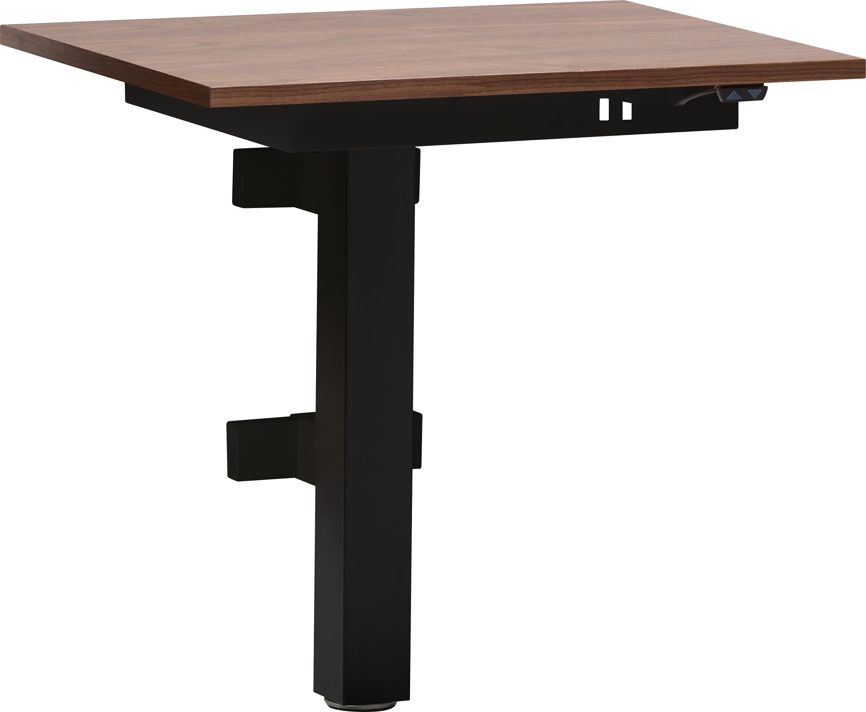 FLEXCUBE Wandtisch höhenverstellbar - Nussbaum / B: 65.0 cm x T: 50.0 cm x H: 62.5 cm