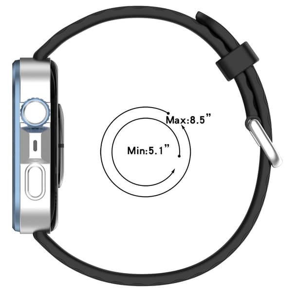 INF Silikon klokkerem til Huawei Fit 4 Pro Sort