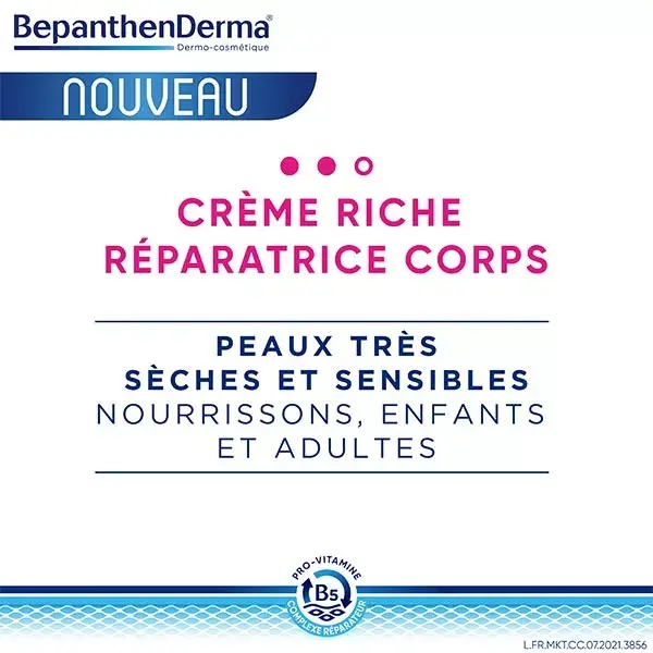 BepanthenDerma® Creme Corporal Reparador Rico para Pele Seca e Sensível 400ml