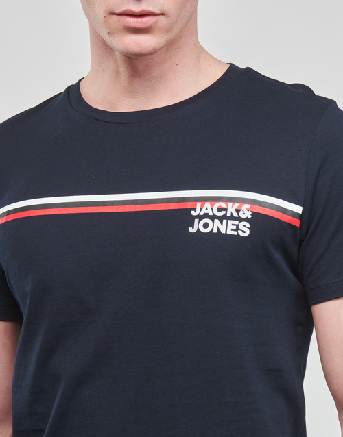 Jack & Jones - JJATLAS TEE SS CREW NECK - Marine