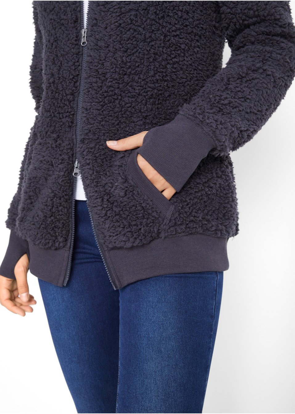 Veste en polaire peluche