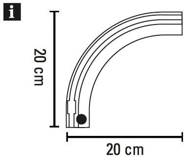 GARDINIA Gardinenschiene »Rundbogen« 1 läufig-läufig Fixmass Serie Aluminium-Vorhangschiene 1-läufig