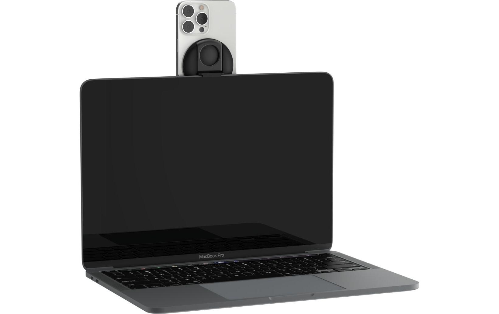 Halterung iPhone Mount mit MagSafe für Mac Notebooks SchwarzMac-Halterung für MagSafe kompatible Apple Geräte