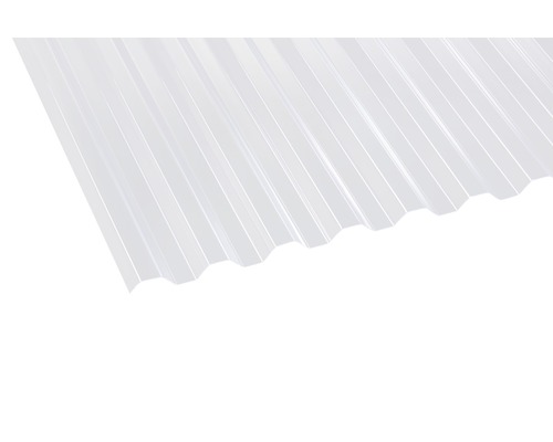 PVC golfplaat trapeziumvormig 70/18 helder 3000 mm x 1090 mm x 0,8 mm
