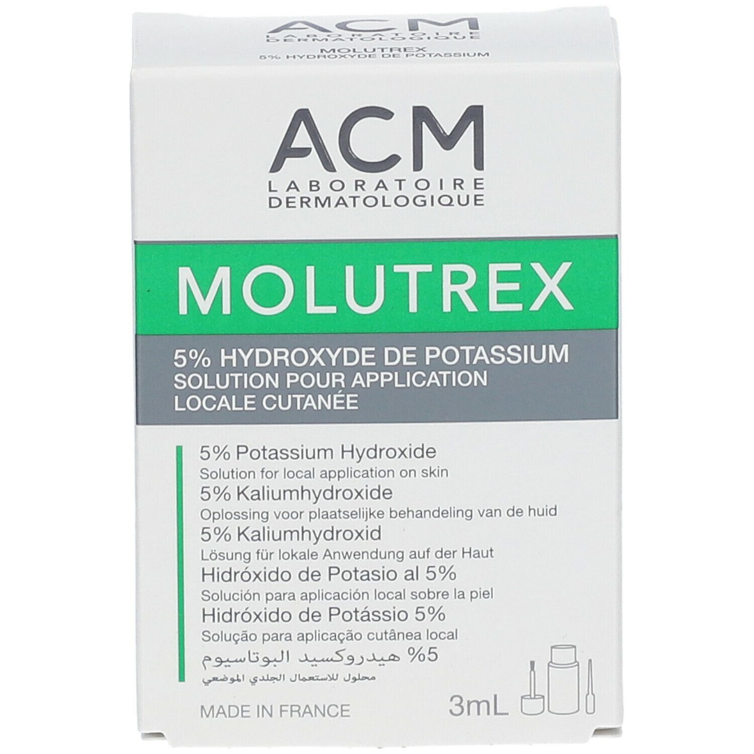 ACM Molutrex 5% Kaliumhydroxid 3 ml