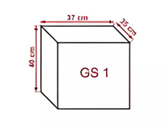 Meuble de salon blanc collection CEPTO, 1 porte. Idéal pour un petit rangement dans le salon