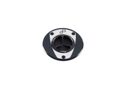 Bouchon de réservoir LighTech aluminium à vis noir et blanc