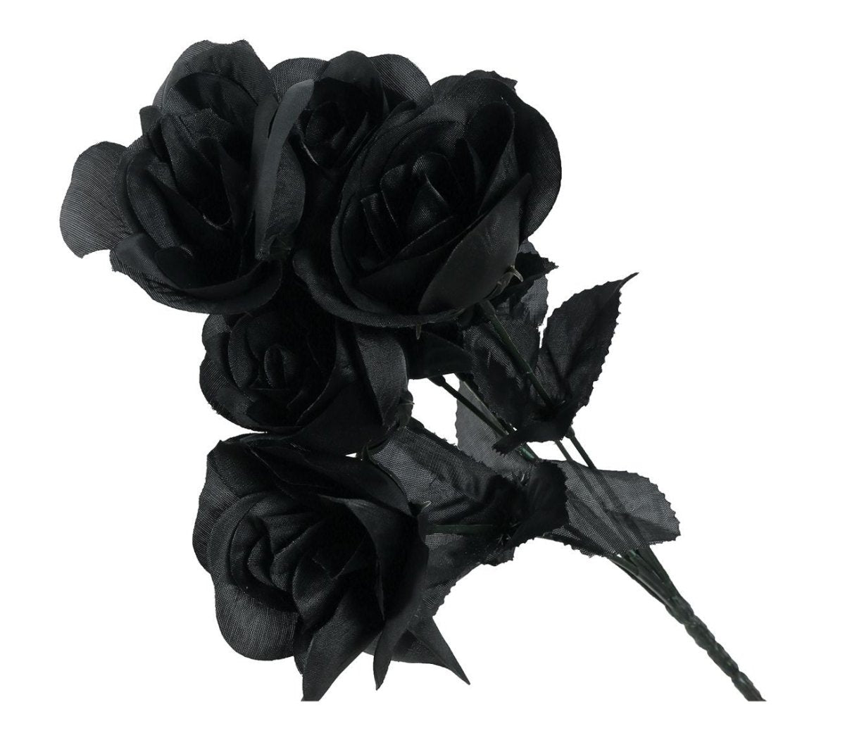 Halloween Zwarte Rozen Tak 35cm