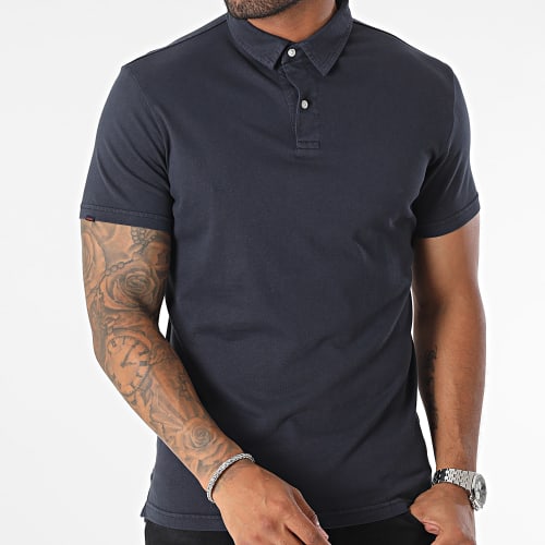 Polo Manches Courtes Studios M1110323A Bleu Marine