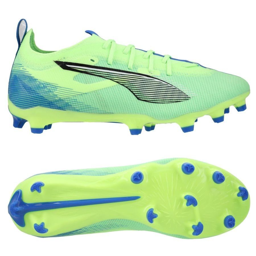 PUMA Ultra 5 Pro FG/AG Lights Out - Fizzy Apple/Blanc/Bleu Enfant