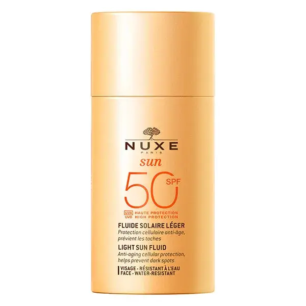 Protetor Solar Nuxe Sun Light Fluid Alta Proteção FPS 50 50ml
