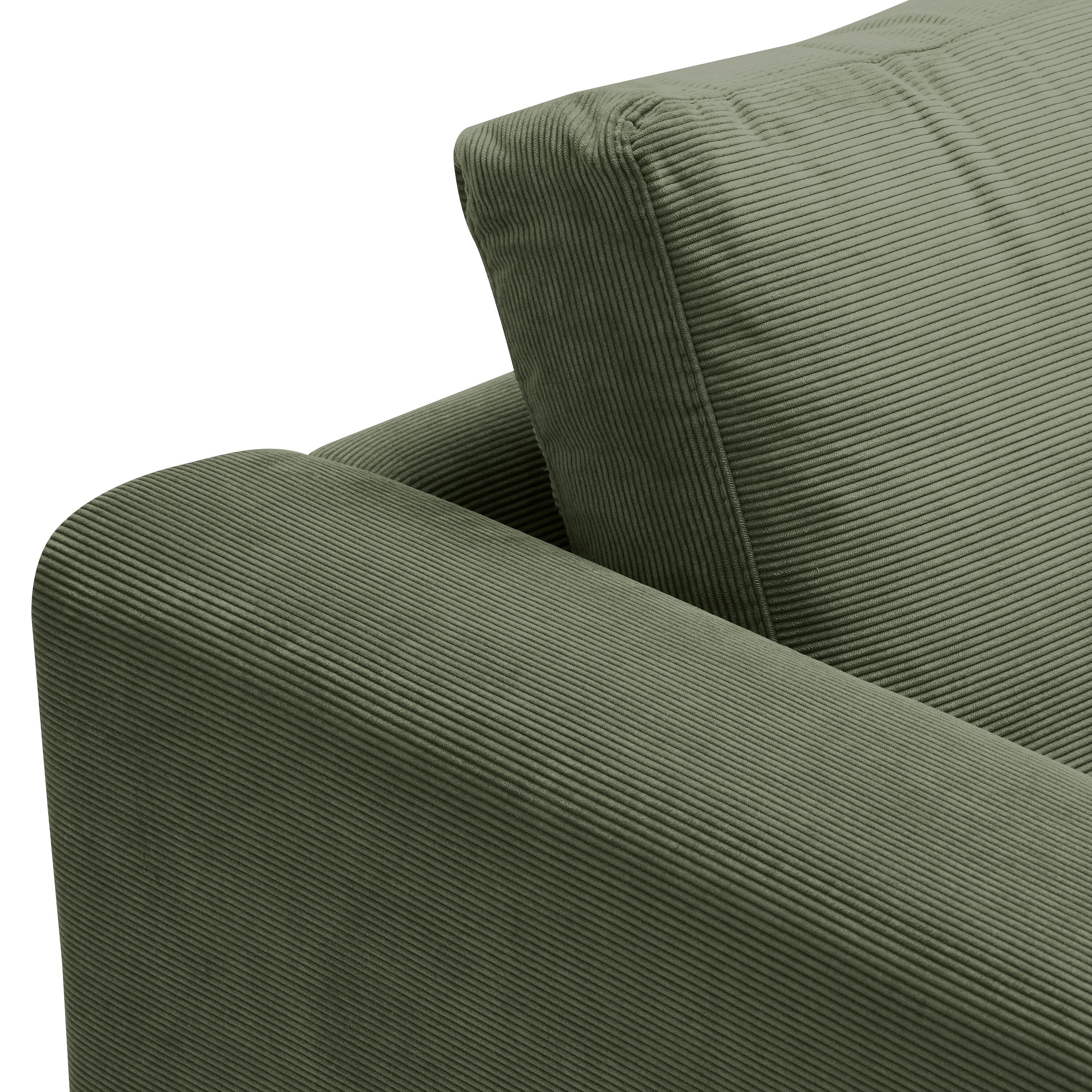 DIENER Ecksofa - Grün / B: 235.0 cm x T: 156.0 cm x H: 81.0 cm