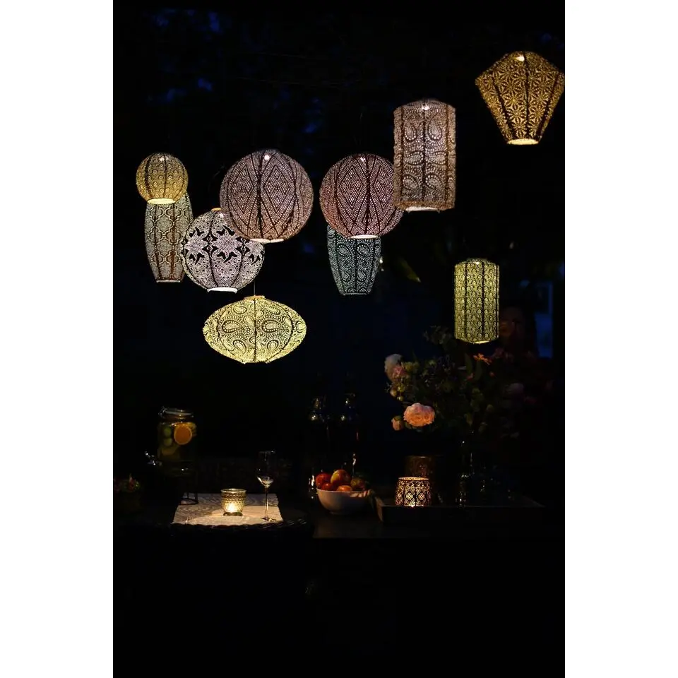 Lumiz Solar Buitenlampion - Charme Tulip - 20 cm - Lichtgeel