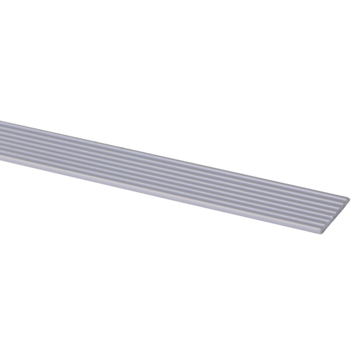 Slijtstrip kunststof RVS look zelfklevend 2,5x28mm 260cm