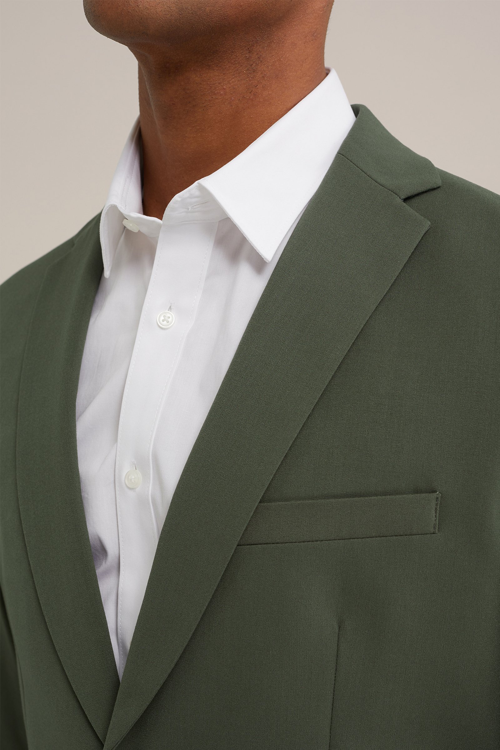 slim fit blazer Fundamentals Legergroen
