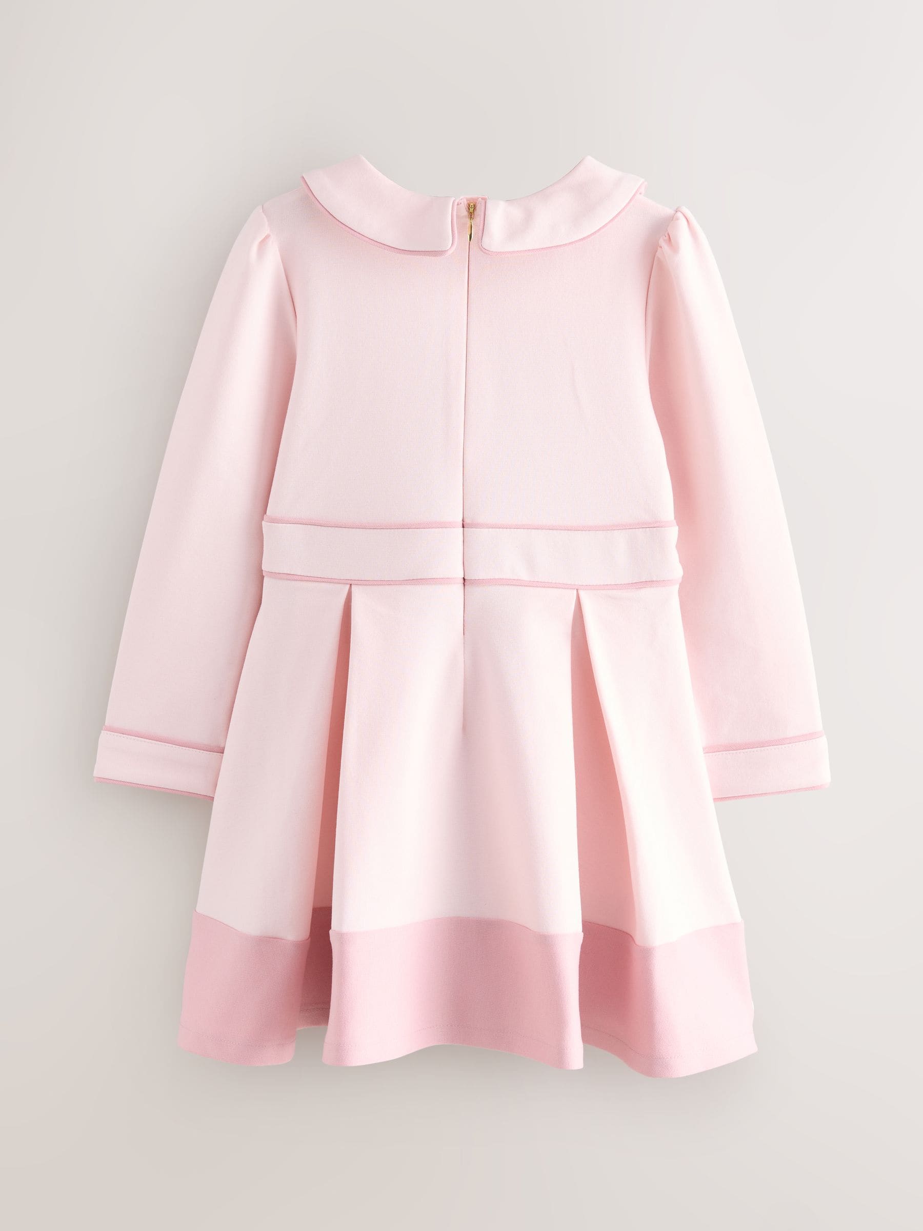 Roze - Baker by Ted Baker Bow Collar Pleated Ponte Dress