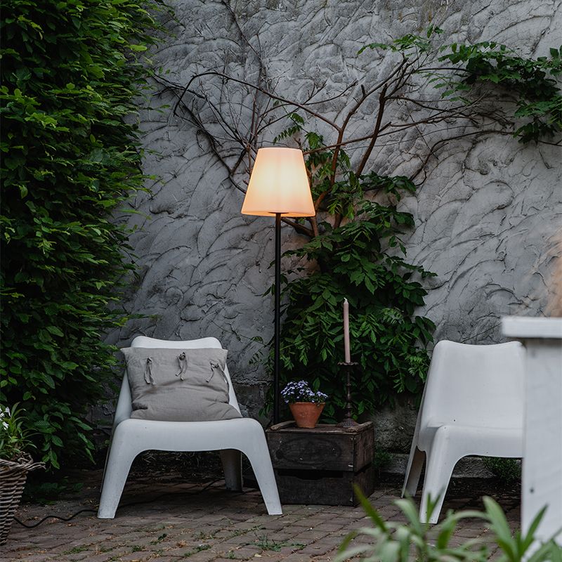 Moderne buiten vloerlamp zwart - Virginia