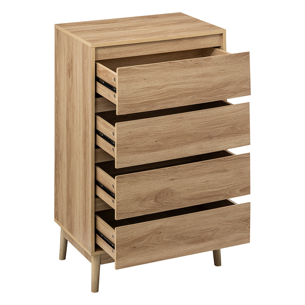 Commode ABANA 4 tiroirs 40x107.3x60cm