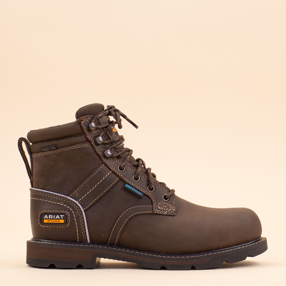 Ariat mens Groundbreaker Steel Toe bruin