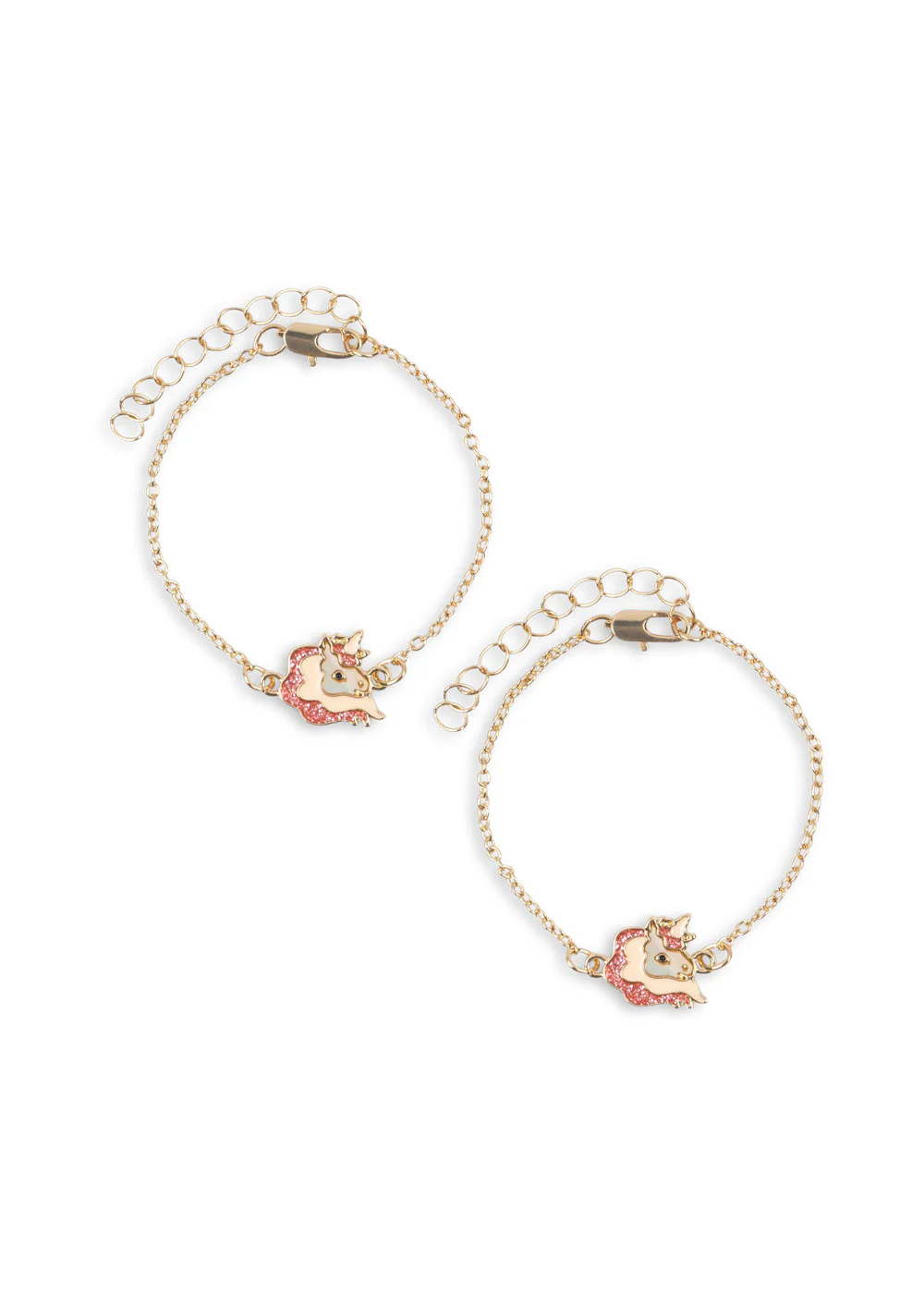2 pak veninde armbånd - gold - OS