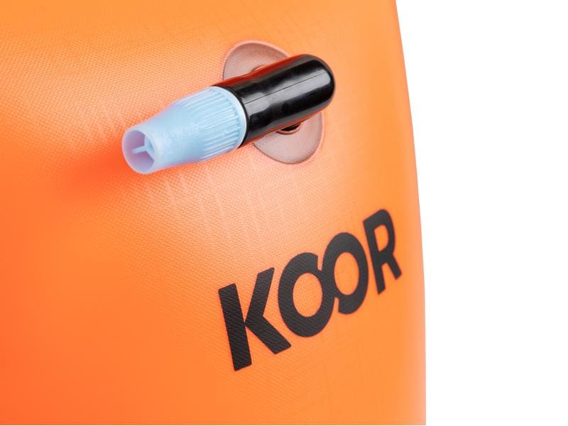 KOOR Schwimmboje Booa 15L Arancia 15 l Dry Bag und Schwimmboje in einem