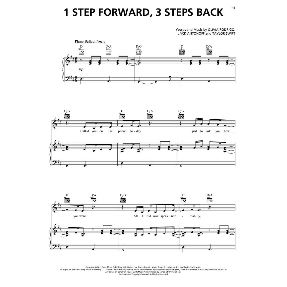 Hal Leonard Olivia Rodrigo Sour voor piano, zang en gitaar