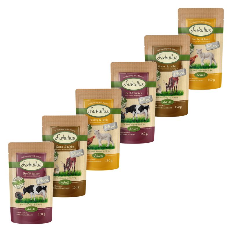 Lukullus Adult Mini sans céréales 6 x 150 g