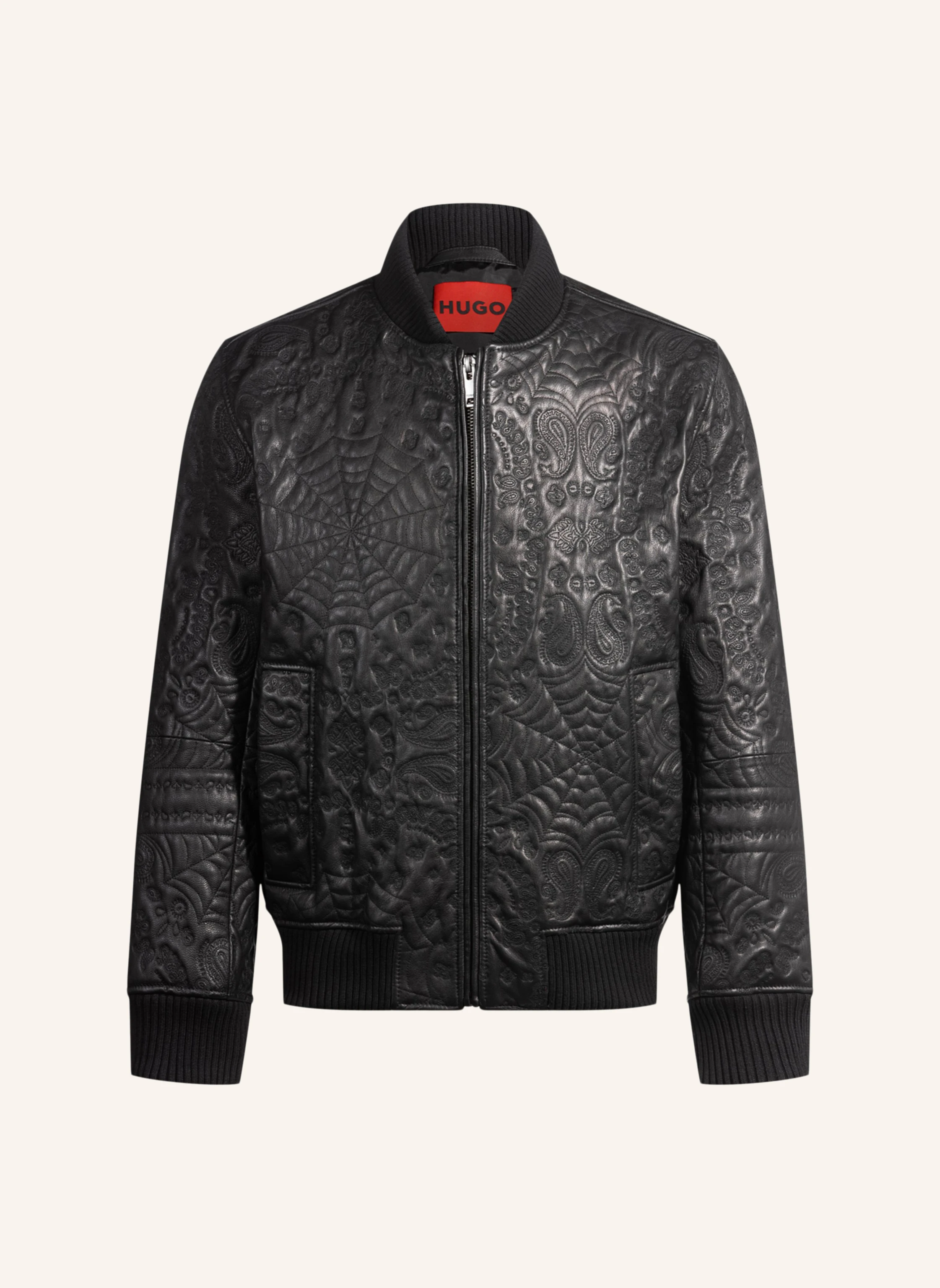 HUGO Lederjacke LUFTER Relaxed Fit