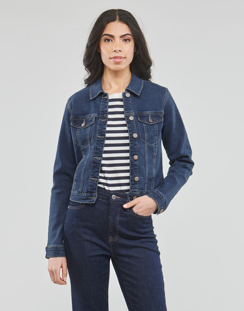 Vero Moda - VMLUNA LS SLIM DNM JACKET MIX GA NOOS - Bleu Medium