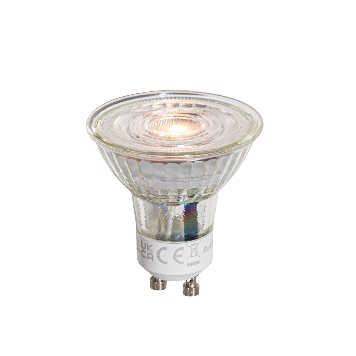 Set van 5 GU10 50mm LED lampen helder 4.5W 360 lm 2700K