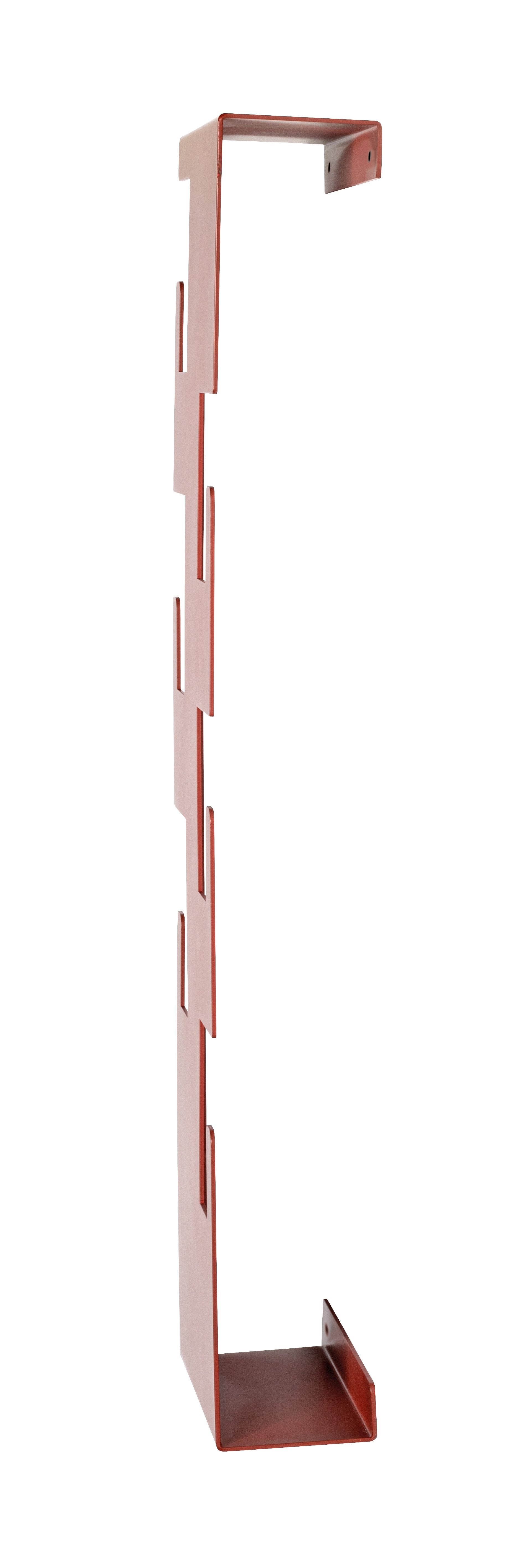 Wandgarderobe 15 x 60 cm rot