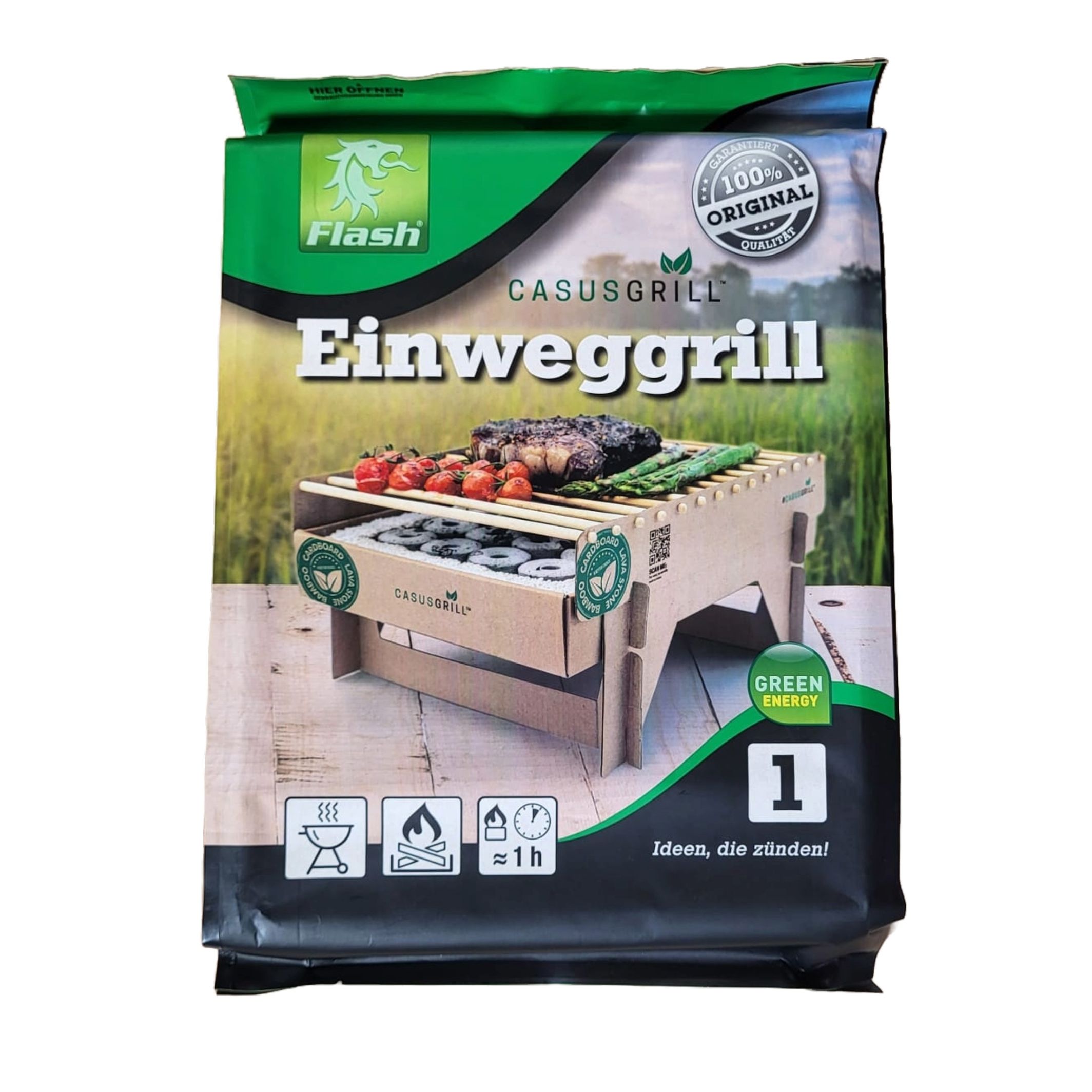 Casus Grill Nachhaltiges Grillen im Freien mit Öko Einweggrill