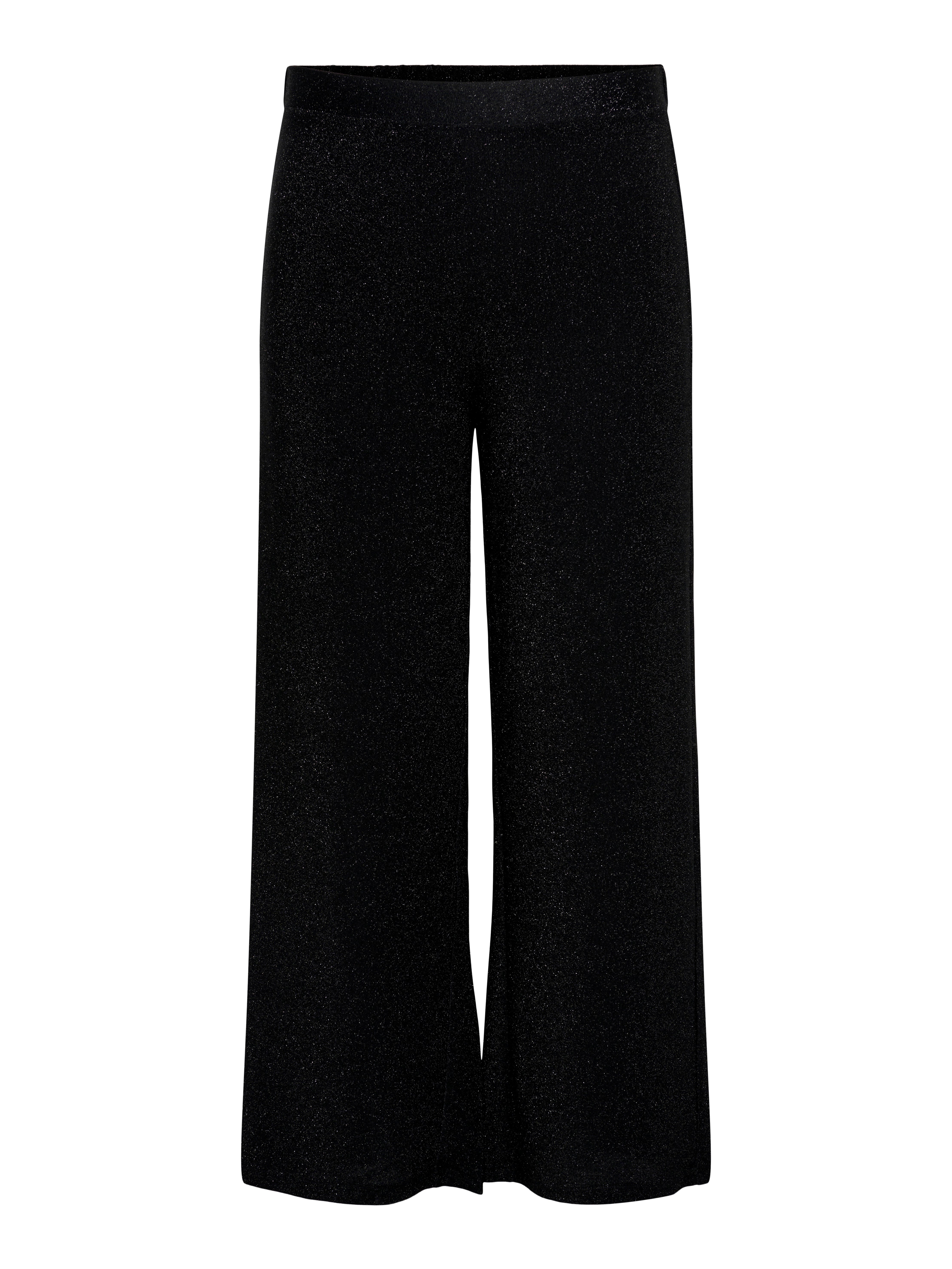 CARRICH Normal geschnitten Hose mit weitem Beinschnitt Black