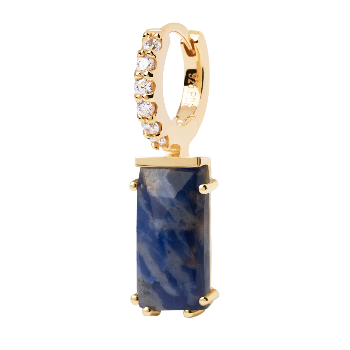 Boucle d'oreille individuelle PdPaola Kaori Sodalite