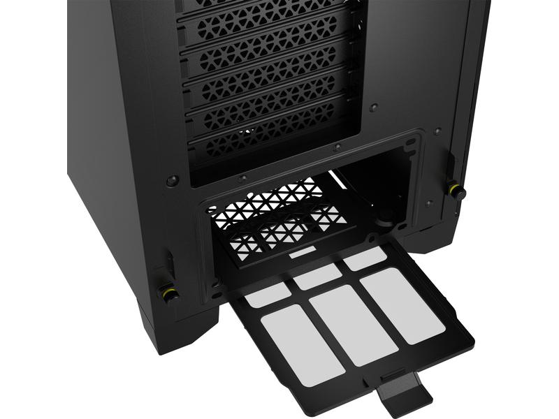 Corsair PC-Gehäuse 3000D Airflow Schwarz Mid-Tower PC-Gehäuse mit gehärtetem Glas
