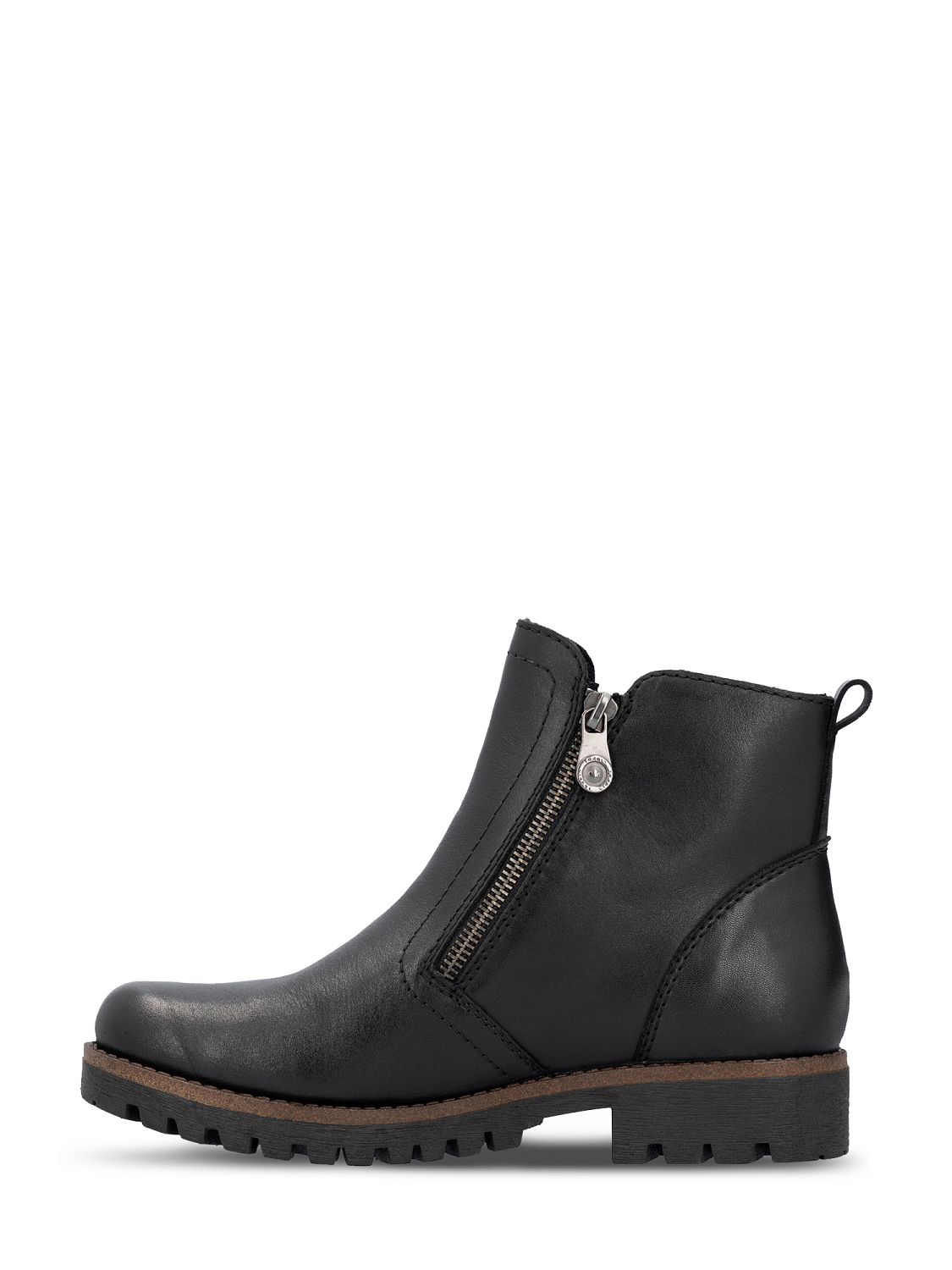 Rieker Zip Boots Leather Varmfôret